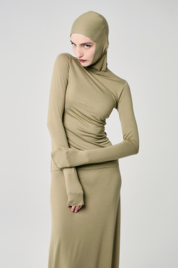 Лонгслив «Силуэт» хаки