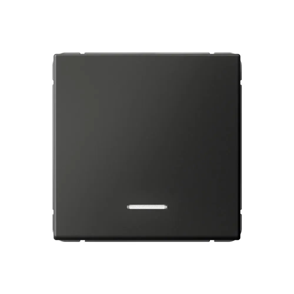 ARTGALLERY 1-клавишный ВЫКЛЮЧАТЕЛЬ с подсветкой, 10АХ, механизм, быстрозажим. клем., БАЗАЛЬТ