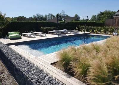 Строительство бассейна из нержавеющей стали, 50 квадратных метров, 10х5