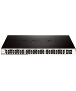 D-Link DGS-1210-52/F3A Настраиваемый L2 коммутатор с 48 портами 10/100/1000Base-T и 4 комбо-портами 100/1000Base-T/SFP