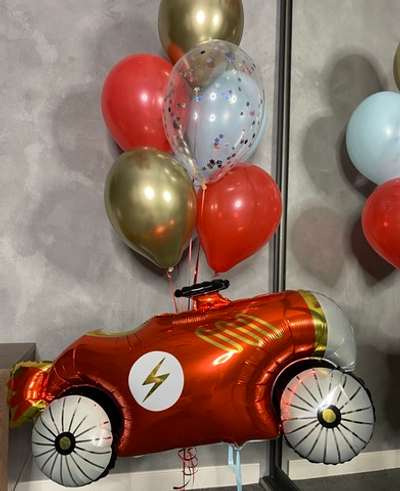 Набор шаров Красная Спорт Машинка