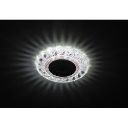 DK LD18 SL PK/WH Светильник ЭРА декор cо светодиодной подсветкой MR16, прозрачный розовый