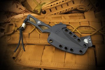 Шейный нож Spartan Blades Enyo - сталь CPM-S45VN, чёрный