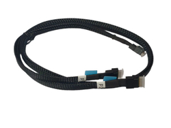 Кабель 2xSLIMLINE SAS 4i SFF-8654 - SLIMLINE SAS 8i SFF-8654 0.8 м