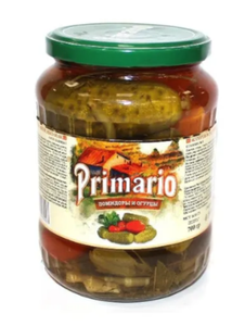 АССОРТИ №2 ОГУРЦЫ ПОМИДОРЫ PRIMARIO 700ГР