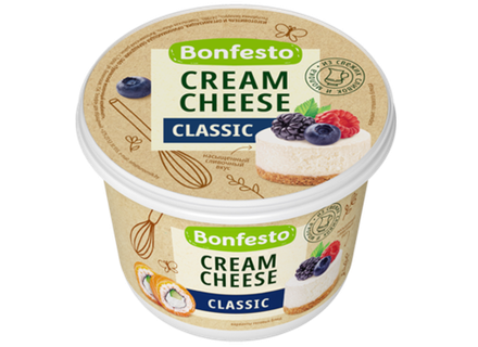 Сыр Творожный мягкий 70% ТМ БОНФЕСТО 500г. без ЗМЖ, 1шт.