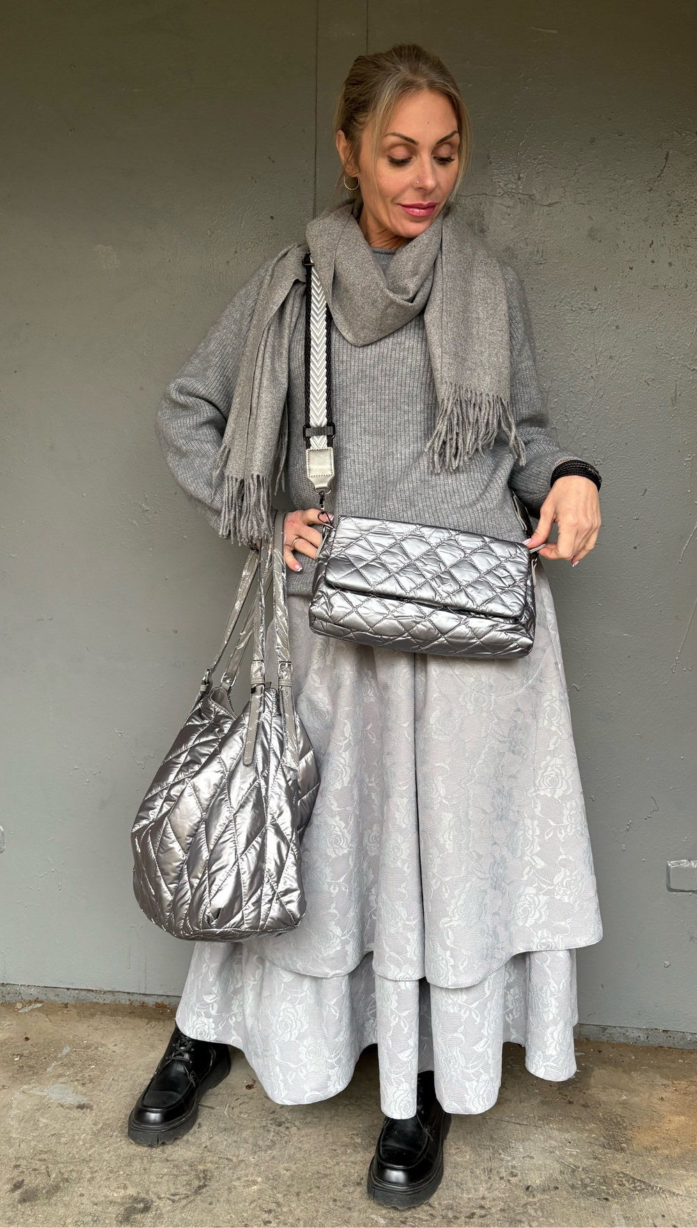 Сумка большая /серая