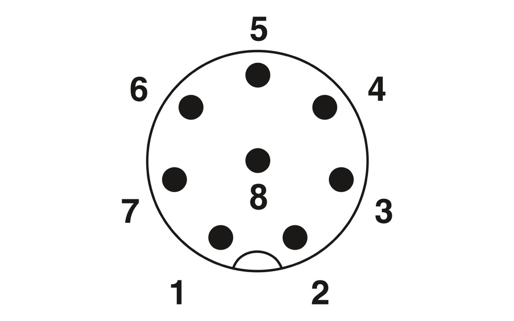 1054341 - SAC-8PY-M/2XF BK 3-PSR - Y-разветвитель
