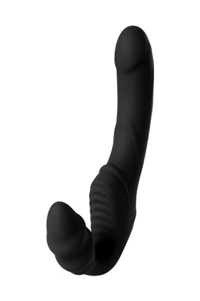 Безремневой страпон Toyfa Black&Red чёрный 35 см