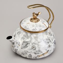 ЧАЙНИК ЭМАЛИРОВАННЫЙ AGNESS, СЕРИЯ ЯБЛОНЕВЫЙ САД, 2,2Л ПОДХОДИТ ДЛЯ ИНДУКЦИОН.ПЛИТ