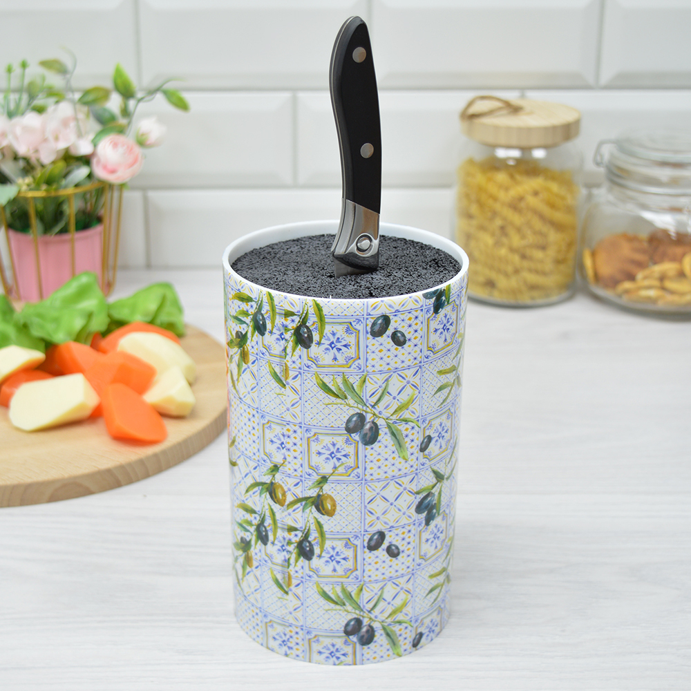 Подставка для ножей 18см Оливки VETTA