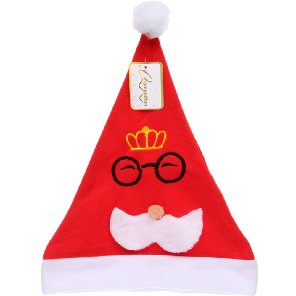 Колпак новогодний «Зимний король», красный