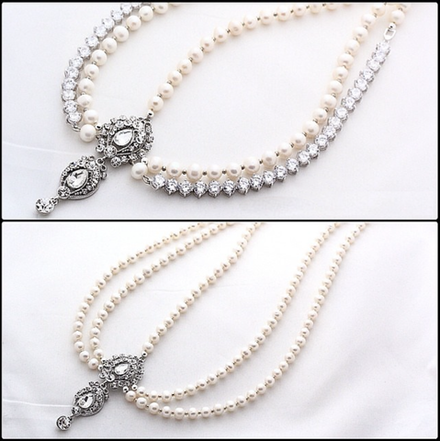 Коннектор-подвеска 81,5мм, со стразами (для тики)