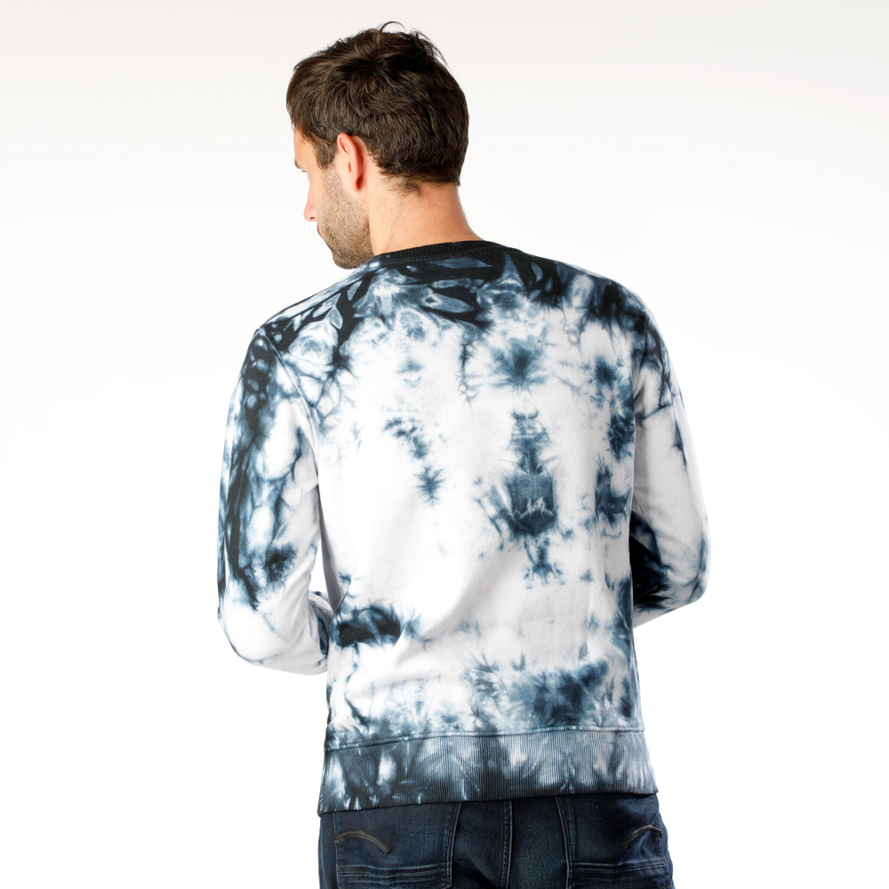 Мужская кофта теннисная Quiet Please Tie Dye AOP Sweatshirt Men - Multicoloured