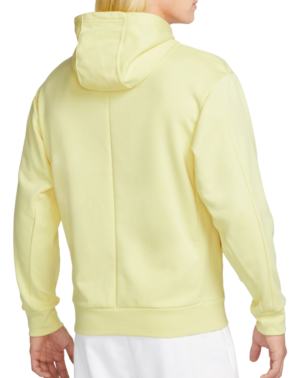 Мужская теннисная кофта Nike Court Fleece Tennis Hoodie - lemon chiffon