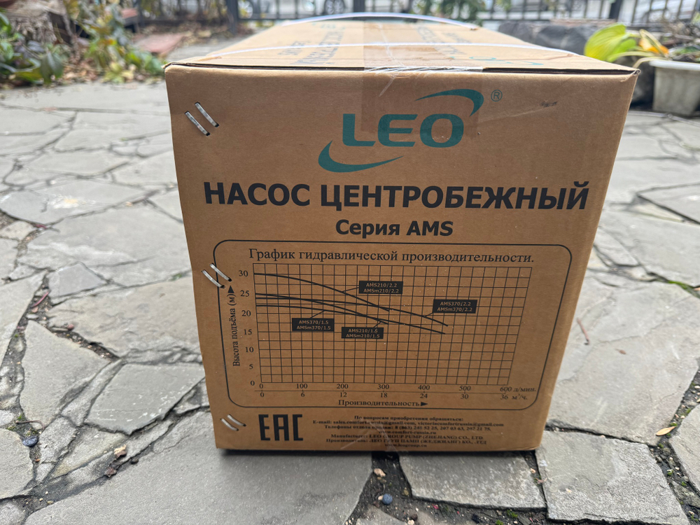 Поверхностный одноступенчатый насос LEO AMSm210/1.5