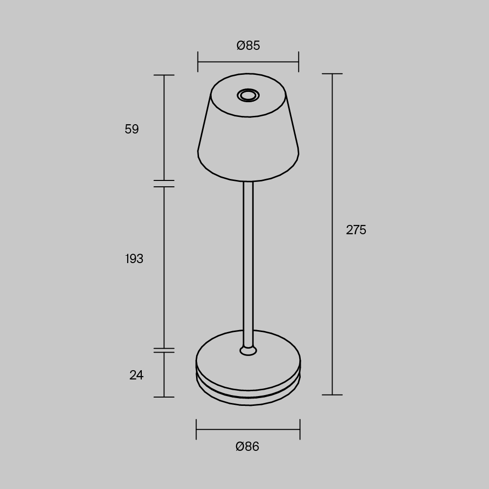 Настольная лампа светодиодная Maytoni Nook MOD494RL-L1BK
