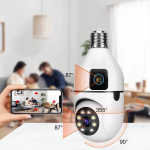 Wi-fi Smart камера в патрон E-27 с 2-мя объективами RoHS SQ002