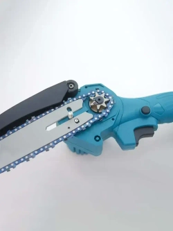 8"Цепь для аккумуляторной пилы 45 секций, шаг 1/4, комплект из 3 цепей с направляющими