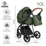 Детская коляска Roan Sol 2 в 1 RSL/1013 Boho Green