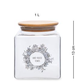 GS- 20/1 Банка для сыпучих «Цветочное очарование» 1л