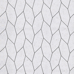 Тротуарная плитка СКОШЕННЫЙ ШЕСТИУГОЛЬНИК - Стоунмикс Белый