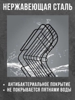 полка в ванную без сверления угловая