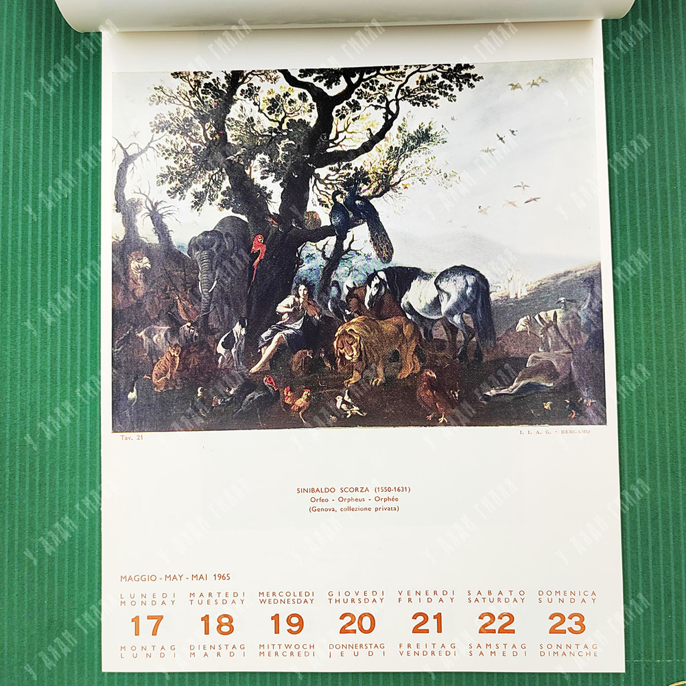 Settimanale artistico. 1965 / Художественный еженедельный календарь на 1965 год.