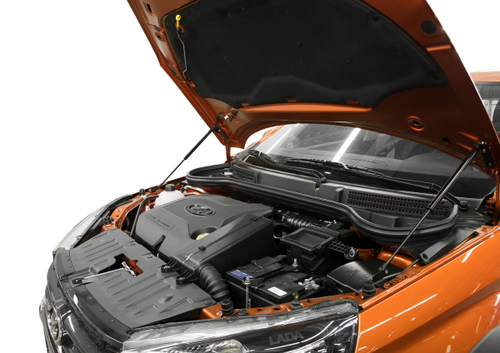 Газовые упоры капота АвтоУпор для Lada Vesta седан, универсал 2018-н.в./CNG/Cross, 2 шт., ULAVES021