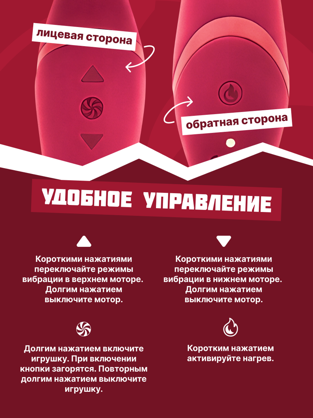 Нагревающийся Вонд Heating Wand Red 1018-02lola