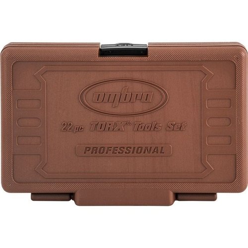 Набор торцевых головок OMBRA внешних "TORX" и насадок с вставками-битами, 22 предмета  953222