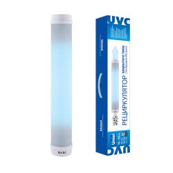 UDG-M30A UVCB WHITE Рециркулятор закрытого типа с бактерицидной лампой T8. Настенный. Без озонирования. 253.7 нм. Корпус белый. ТМ Uniel