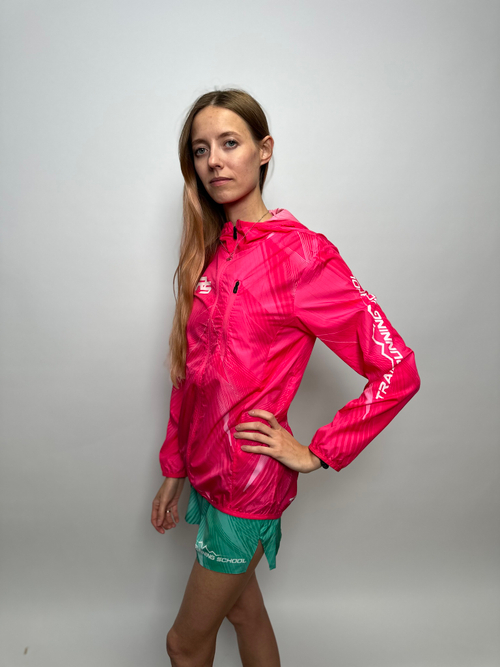 Ветрозащитная куртка для бега TRS pink QR