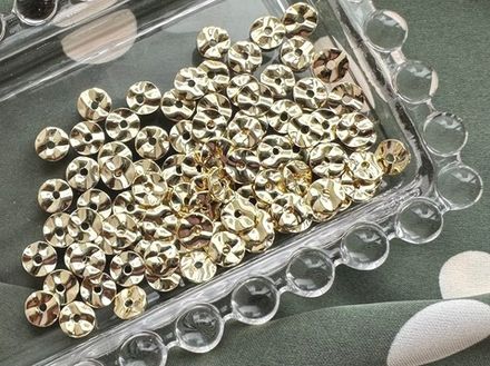 Спейсер "Мятый металл" 6мм (10 штук)