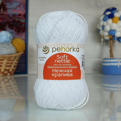 Пряжа Пехорка Нежная Крапива (0001)