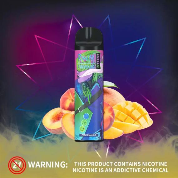 RandM Tornado 8000 - Peach Mango (5% nic)