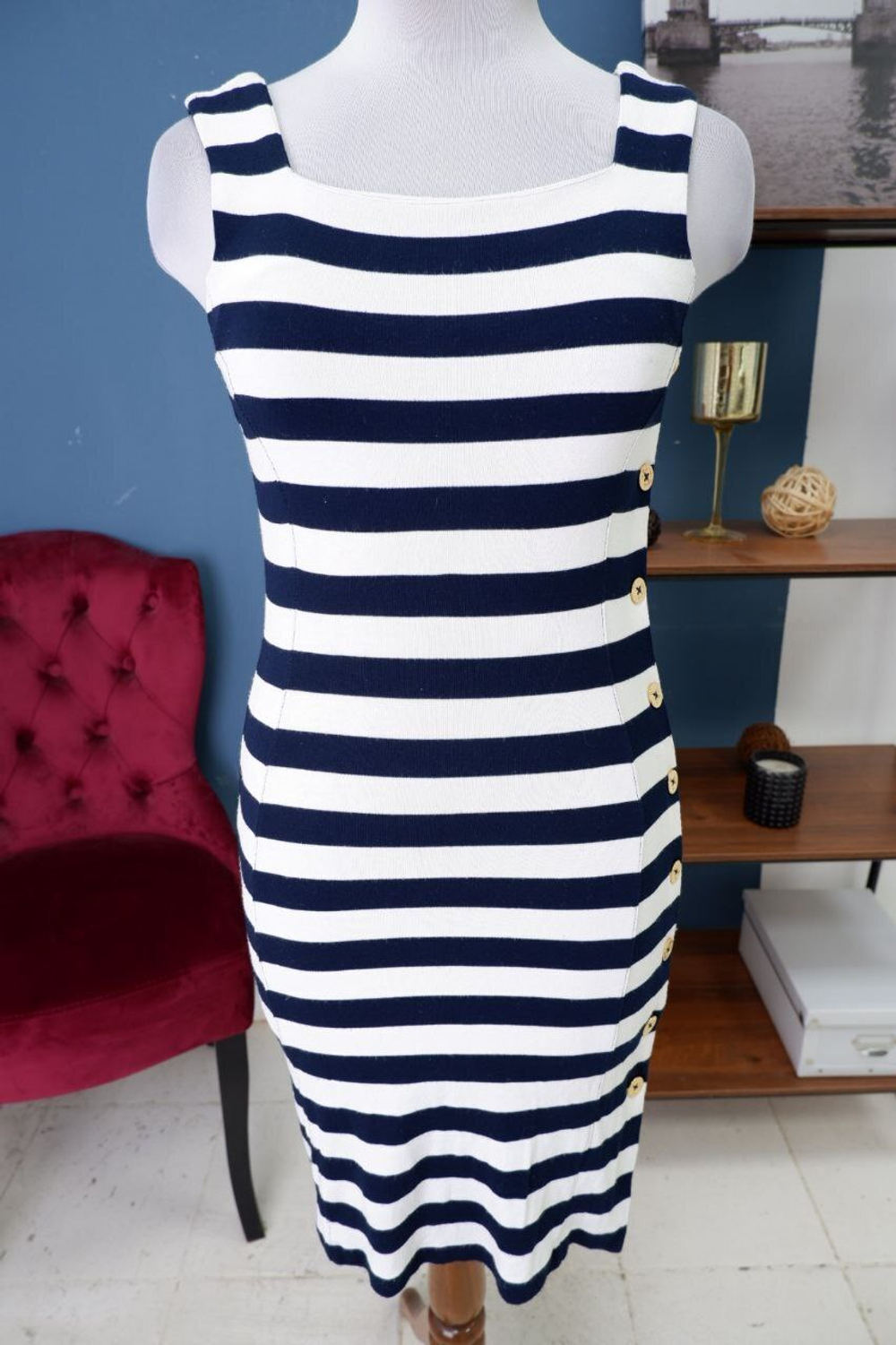 Платье R Lauren в полоску 42 размер