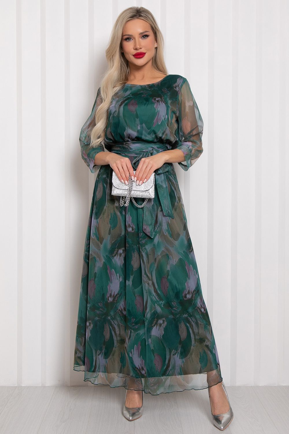 Платье Рафаэлла (зеленое) Р11-1233/3 Nikol