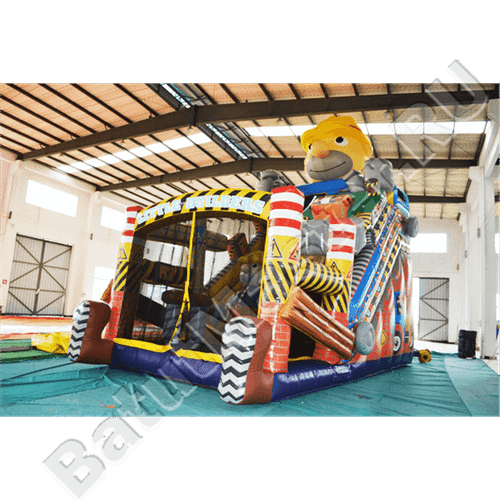 Коммерческий надувной батут "Большой строитель"