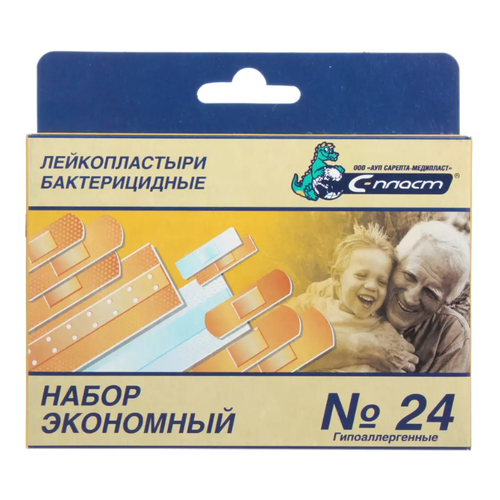 С-пласт Пластырь набор экономный 24 шт.