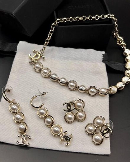Серьги CHANEL 6 см