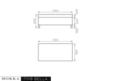 Комплект плетеной мебели MOKKA BELLA большой, соломенный