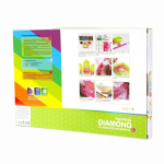 Алмазная мозаика Alingar, на подрамнике, с частичным заполнением, (блест.), 27х33 см, 11 цветов, "Икона Иверской Пресвятой Богородицы"