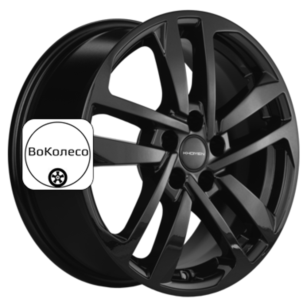 6,5x16/5x108 ET45 D60,1 KHW1612 (Chery Tiggo 3/Tiggo 3 Pro) Black Khomen Wheels