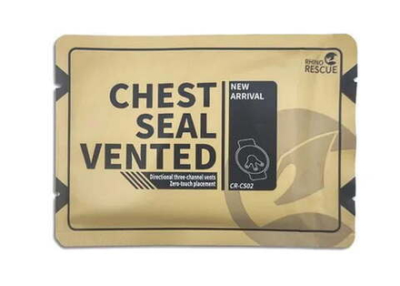 Вентилируемый Окклюзионный пластырь 3 клапана RHINO RESCUE CR-CS02 PZXF0009
