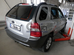 Фаркоп оцинкованный Galia H070A для Hyundai Tucson 2004-2010, Kia Sportage 2004-2010(паспорт и сертификат в комплекте)(без электрики)