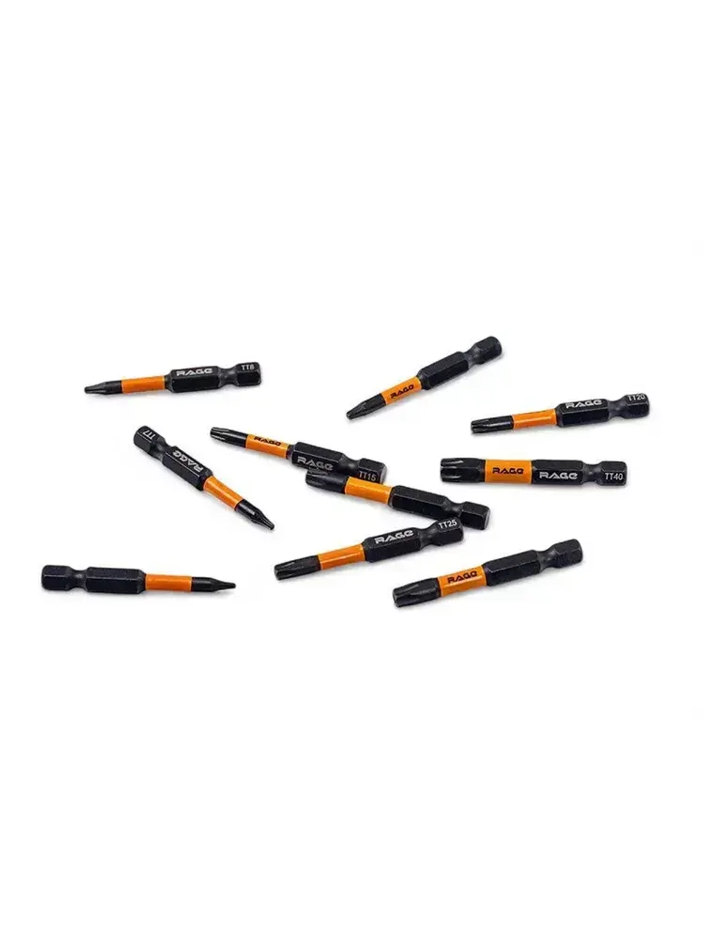 Набор бит торсионных IMPACT S2 TORX T6, TT7 - TT40 x 50 мм 10 шт RAGE by VIRA