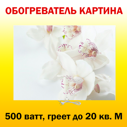 Инфракрасный обогреватель-картина РЭН-5 "Орхидея", 0,5 кВт