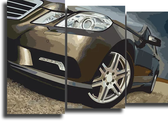 Модульная картина "Mercedes w212"