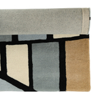 Ковер шерстяной ручной работы с принтом "Гармония тайги", 200х280 см